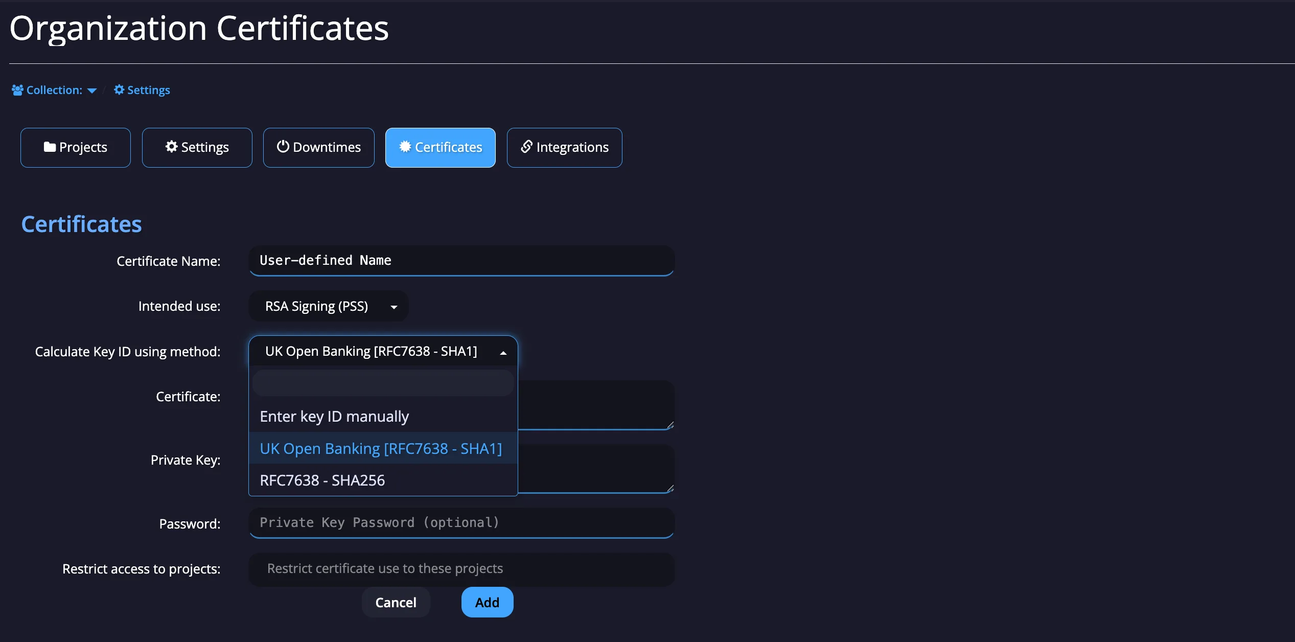 Key-Id Calculation Method